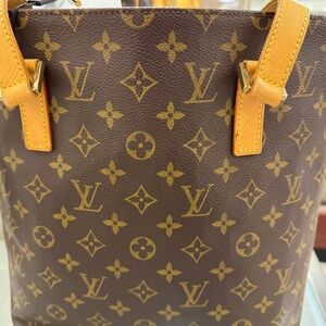 Louis Vuitton Classic Monogram Tote in Brown and Tan